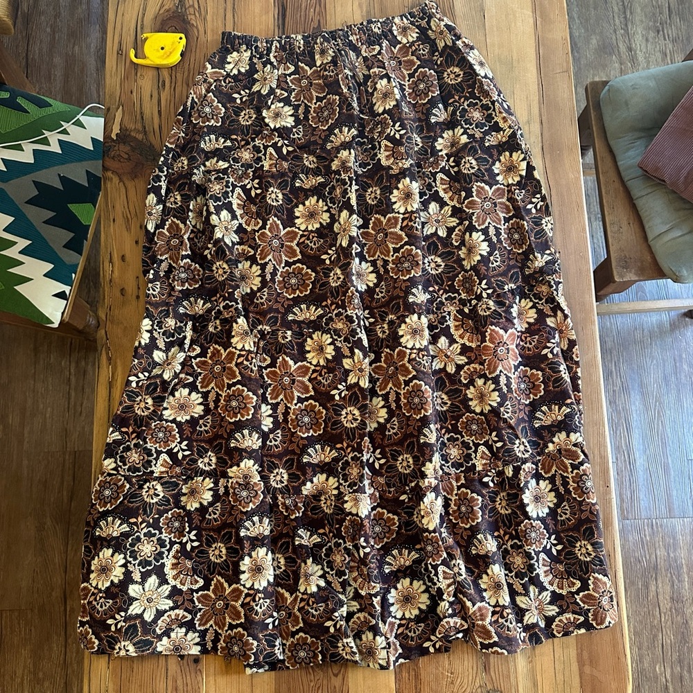 Rhythm tiered maxi skirt